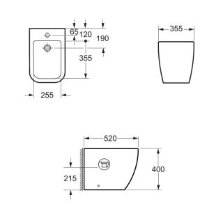 Биде Allen Brau Reality 4.21005.20 напольное белое